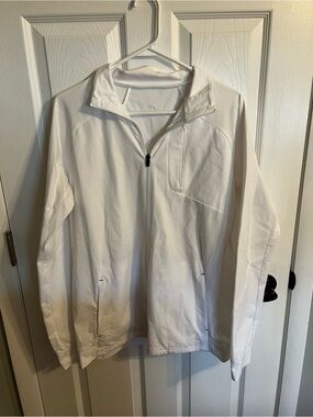 ZYIA White Men's Quarter-Zip Performance Pullover